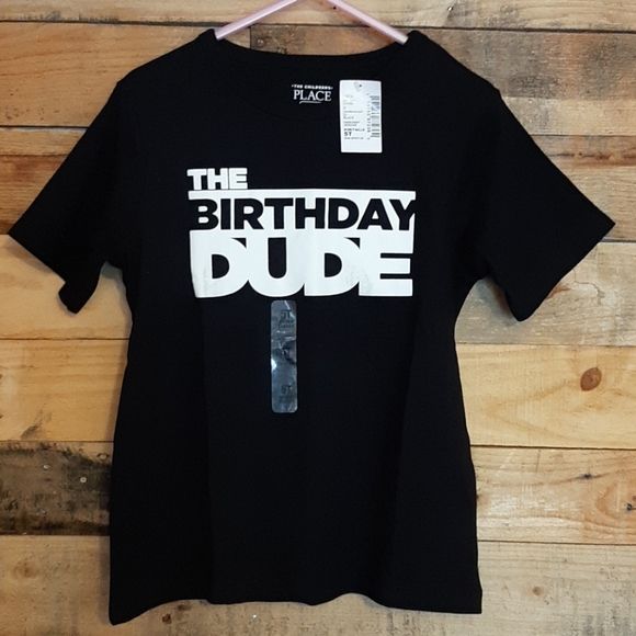 The Children's Place black birthday t-shirtSize 5T